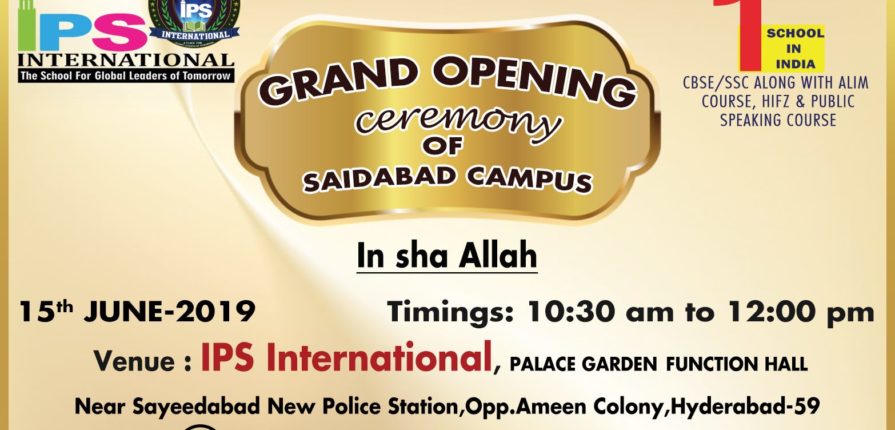 Saidabad - New Branch Opening 15th June, In Sha' Allah 2